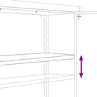 Extra brede archiefkast met verstelbare schappen in gepoedercoat staal - Archiefkasten