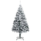 Extragrote kunstkerstboom met sneeuwvlokken voor een echte kerst sfeer - Kerstbomen