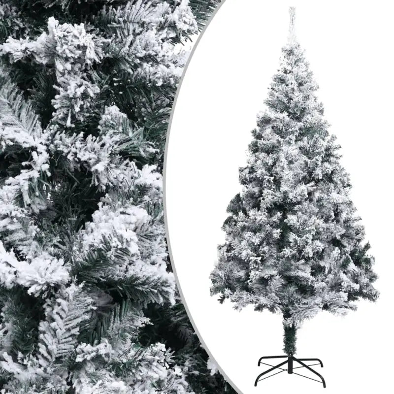 Extragrote kunstkerstboom met sneeuwvlokken voor een echte kerst sfeer - 300 x 155 cm / 1 - Kerstbomen