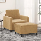 Fauteuil Banken voor cozy ontspanning en stijlvolle uitstraling - Bruin - Banken