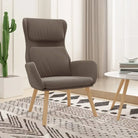 Fauteuil met optimaal zitcomfort en massief rubberwood poten - Bruin / 1 / Zonder voetensteun - Fauteuils &