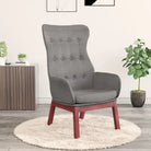 Fauteuil voor optimaal zitcomfort en stevigheid in elke ruimte - Lichtgrijs / 1 / Zonder voetensteun - Fauteuils &