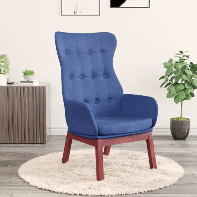 Fauteuil voor optimaal zitcomfort en stevigheid in elke ruimte - Blauw / 1 / Zonder voetensteun - Fauteuils &