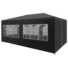 Feesttent en tuinpaviljoen voor buitenfeestjes - Antraciet / 3 x 6 m / 1 - Partytenten & prieëlen