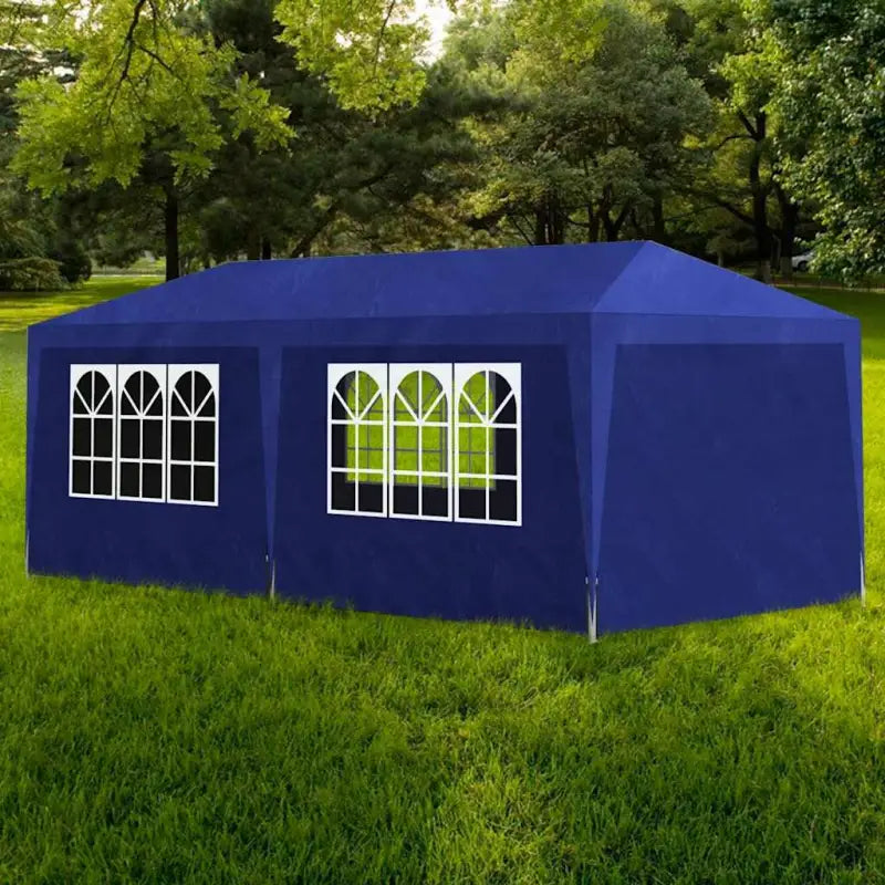 Feesttent en tuinpaviljoen voor buitenfeestjes - Blauw / 3 x 6 m / 1 - Partytenten & prieëlen