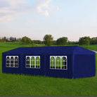 Feesttent en tuinpaviljoen voor buitenfeestjes - Blauw / 3 x 9 m / 1 - Partytenten & prieëlen