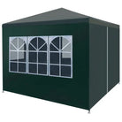 Feesttent en tuinpaviljoen voor buitenfeestjes - Groen / 3 x 3 m / 1 - Partytenten & prieëlen