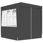 Feesttent voor tuinfeesten en buitengebruik - Antraciet / 2 x 2 m / 1 - Partytenten & prieëlen