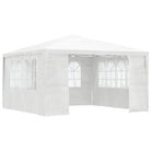 Feesttent voor tuinfeesten en buitengebruik - Wit / 4 x 4 m / 1 - Partytenten & prieëlen
