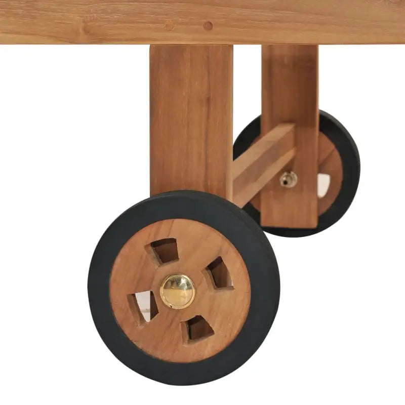 Fijn geschuurd houten loungebed met retro design voor buitenruimtes - Ligstoelen
