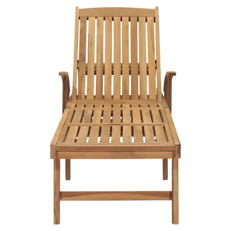 Fijn geschuurd houten loungebed met retro design voor buitenruimtes - Ligstoelen