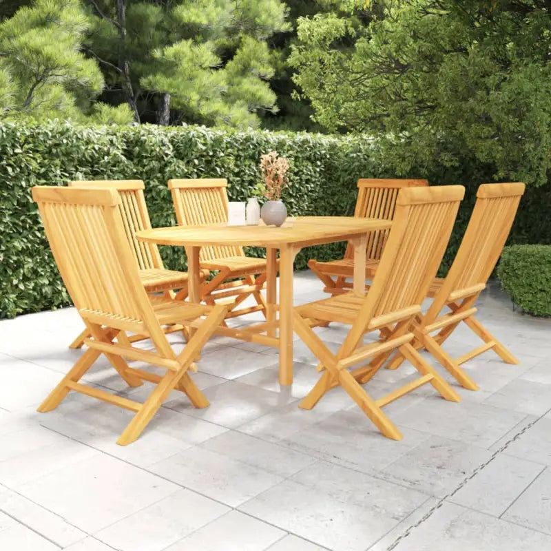 Fijn geschuurd houten tuinset voor buiten en binnengebruik - Zonder armleuning / ovaal - Tuinsets
