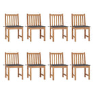 Fijn geschuurd houten tuinstoelenet voor comfort in tuin of terras - Antraciet / 8 - Tuinstoelen