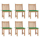 Fijn geschuurd houten tuinstoelenet voor comfort in tuin of terras - Groen / 6 - Tuinstoelen