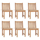 Fijn geschuurd houten tuinstoelenet voor comfort in tuin of terras - Beige / 6 - Tuinstoelen