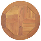 Fijn geschuurd massief teakhouten tafelblad voor huis en horeca - 40 x 40 cm / 1 / Rond - Tafelbladen