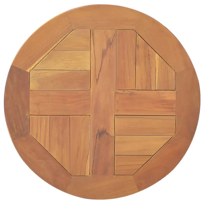 Fijn geschuurd massief teakhouten tafelblad voor huis en horeca - 40 x 40 cm / 1 / Rond - Tafelbladen