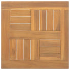Fijn geschuurd massief teakhouten tafelblad voor huis en horeca - 40 x 40 cm / 1 / Vierkant - Tafelbladen