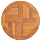 Fijn geschuurd massief teakhouten tafelblad voor huis en horeca - 50 x 50 cm / 1 / Rond - Tafelbladen