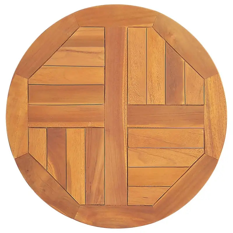 Fijn geschuurd massief teakhouten tafelblad voor huis en horeca - 50 x 50 cm / 1 / Rond - Tafelbladen