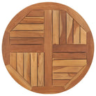 Fijn geschuurd massief teakhouten tafelblad voor huis en horeca - 70 x 70 cm / 1 / Rond - Tafelbladen