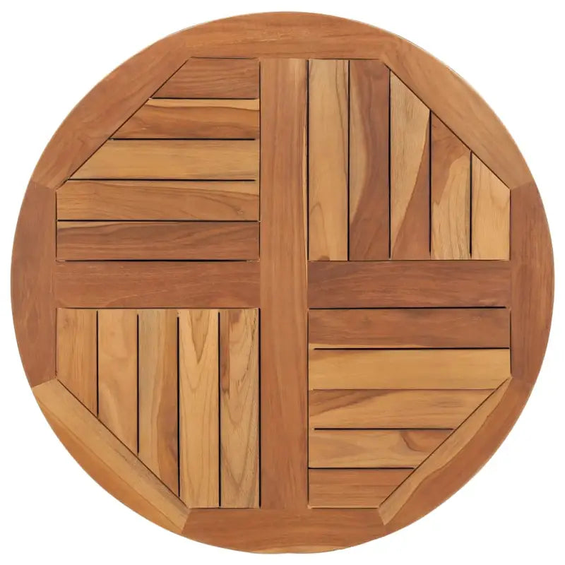 Fijn geschuurd massief teakhouten tafelblad voor huis en horeca - 70 x 70 cm / 1 / Rond - Tafelbladen