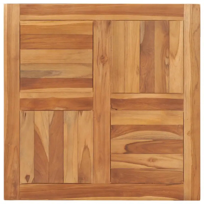 Fijn geschuurd massief teakhouten tafelblad voor huis en horeca - 70 x 70 cm / 1 / Vierkant - Tafelbladen