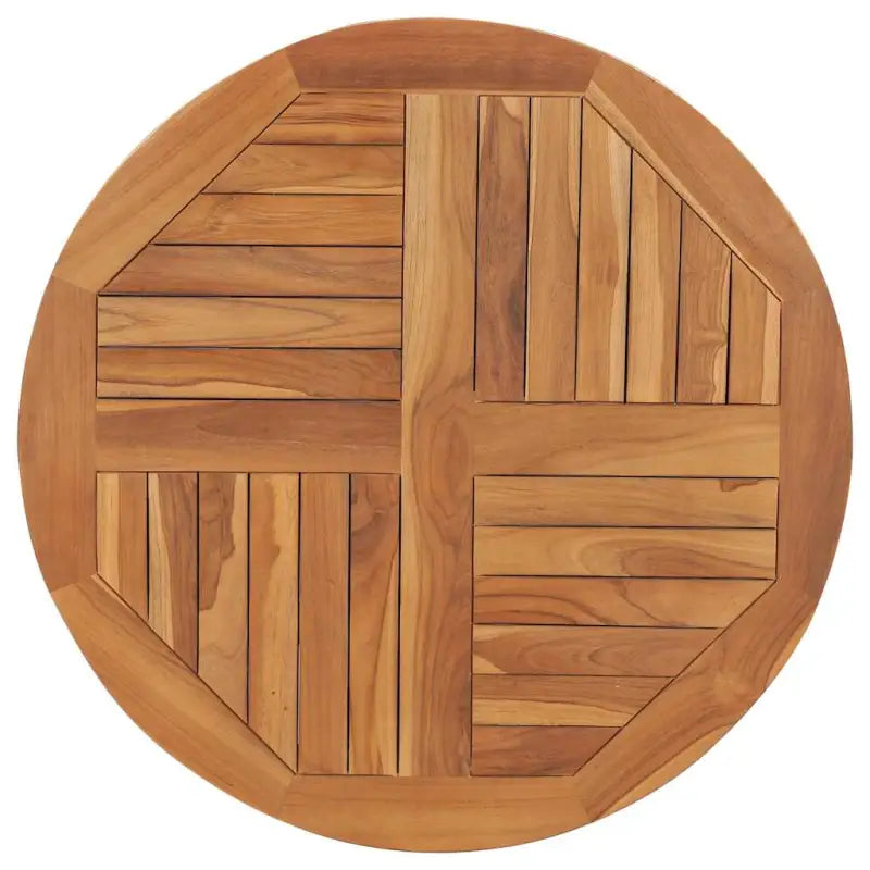 Fijn geschuurd massief teakhouten tafelblad voor huis en horeca - 80 x 80 cm / 1 / Rond - Tafelbladen