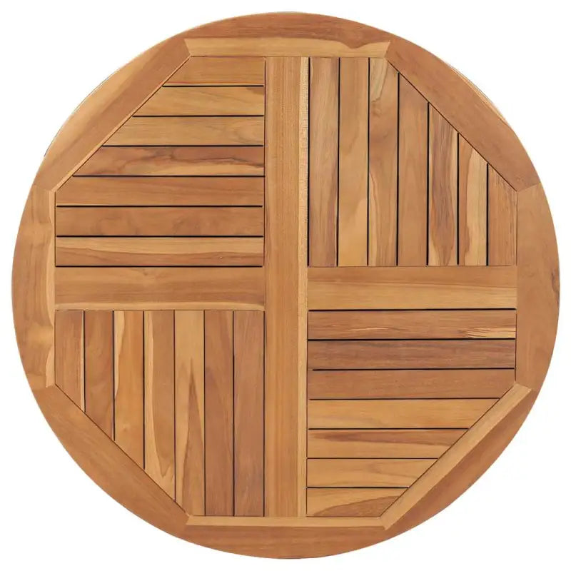 Fijn geschuurd massief teakhouten tafelblad voor huis en horeca - 90 x 90 cm / 1 / Rond - Tafelbladen