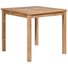 Fijn geschuurd teakhouten tuintafel voor een natuurlijke look - 80 x 80 x 77 cm / 1 - Tuintafels