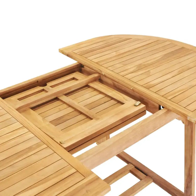 Fijn geschuurd verlengbare houten tuintafel voor buitengebruik - Tuintafels
