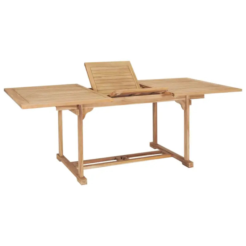 Fijn geschuurd verlengbare houten tuintafel voor buitengebruik - 200 x 100 x 75 cm / 1 / Rechthoekig - Tuintafels