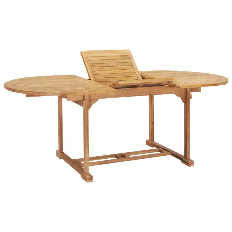 Fijn geschuurd verlengbare houten tuintafel voor buitengebruik - 200 x 100 x 75 cm / 1 / ovaal - Tuintafels