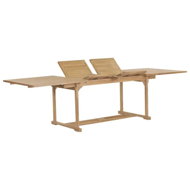 Fijn geschuurd verlengbare houten tuintafel voor buitengebruik - 280 x 100 x 75 cm / 1 / Rechthoekig - Tuintafels