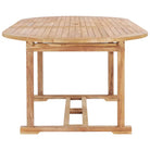 Fijn geschuurd verlengbare houten tuintafel voor buitengebruik - Tuintafels