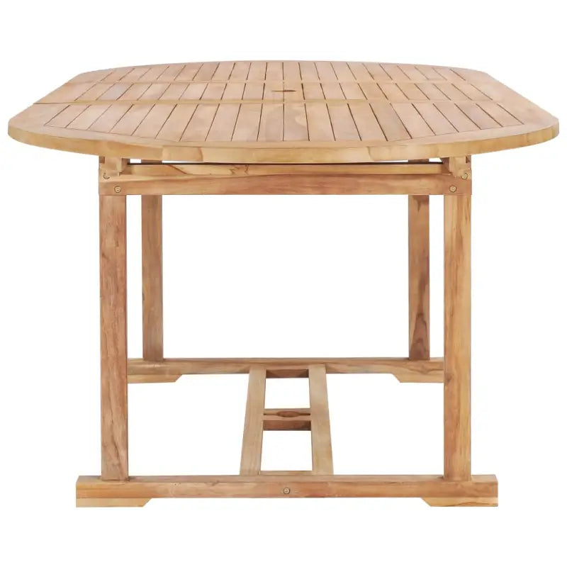 Fijn geschuurd verlengbare houten tuintafel voor buitengebruik - Tuintafels