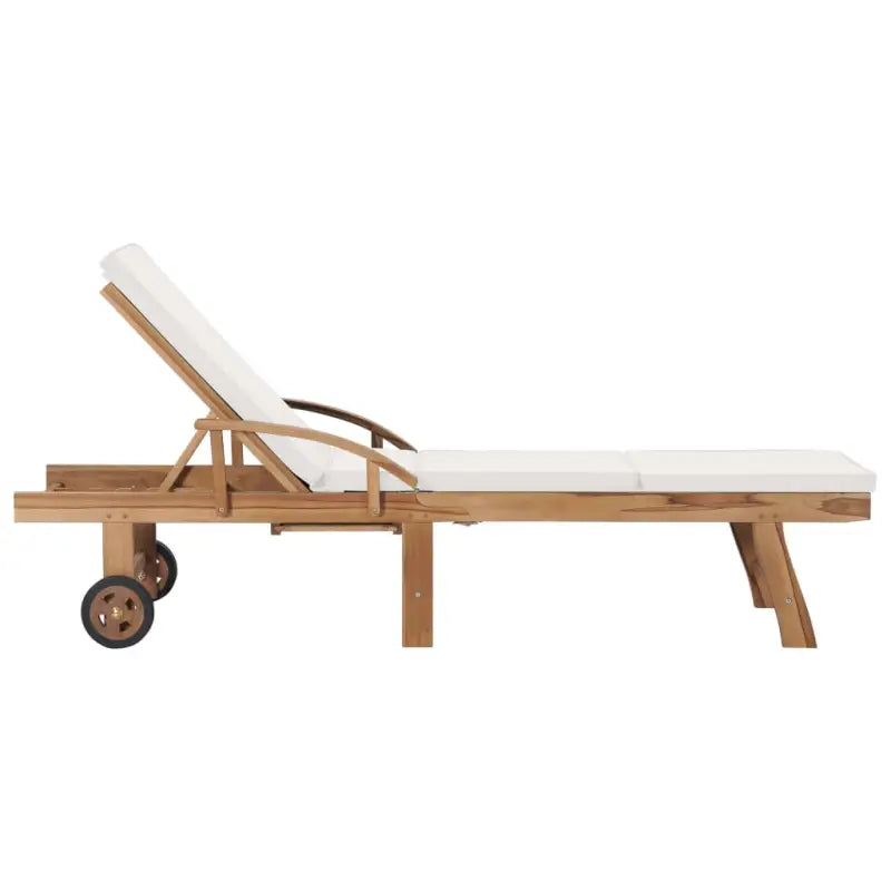 Fijn geschuurde houten ligstoelen met rustieke charme voor buitenruimte - Ligstoelen