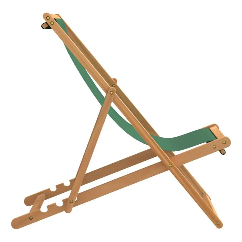 Fijn geschuurde houten Strandstoel voor tuin strand en camping - Tuinstoelen