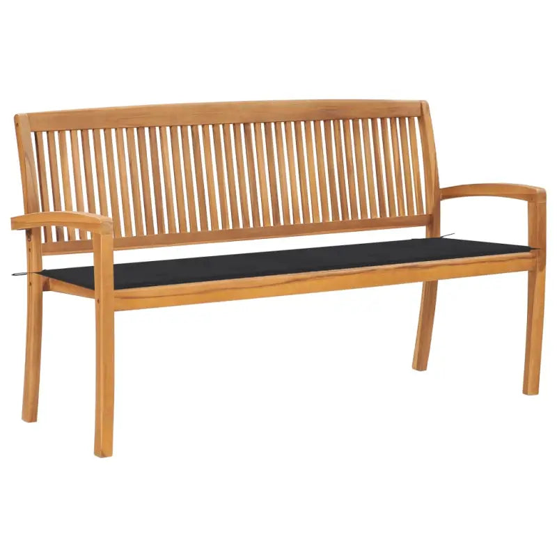 Fijn geschuurde houten tuinbank voor buitengebruik - Antraciet / 150 cm / 1 - Tuinbanken