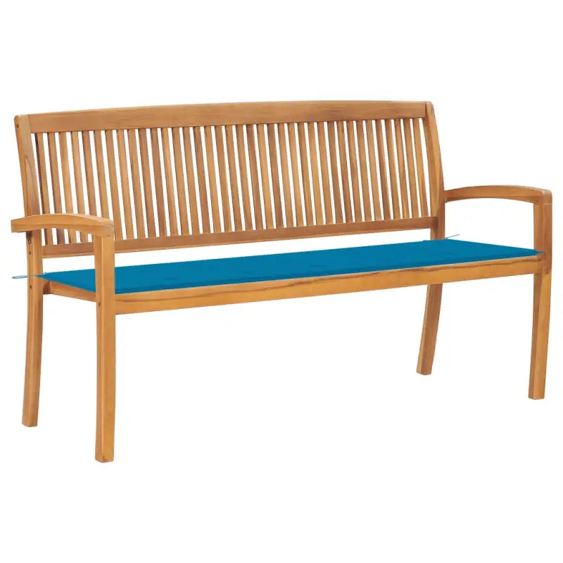 Fijn geschuurde houten tuinbank voor buitengebruik - Blauw / 150 cm / 1 - Tuinbanken