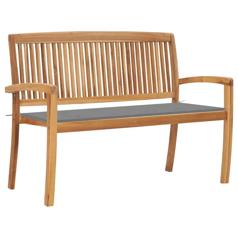 Fijn geschuurde houten tuinbank voor buitengebruik - Grijs / 120 cm / 1 - Tuinbanken