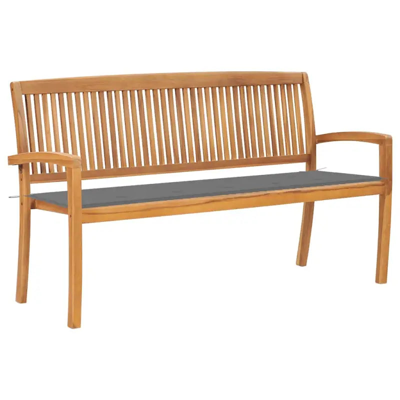 Fijn geschuurde houten tuinbank voor buitengebruik - Grijs / 150 cm / 1 - Tuinbanken