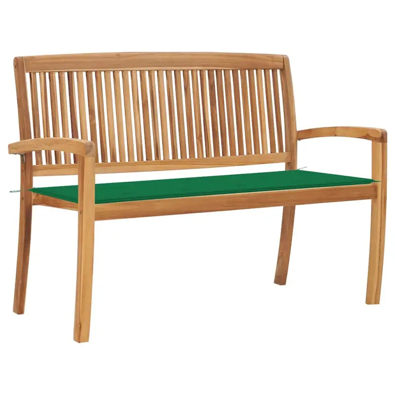 Fijn geschuurde houten tuinbank voor buitengebruik - Groen / 120 cm / 1 - Tuinbanken