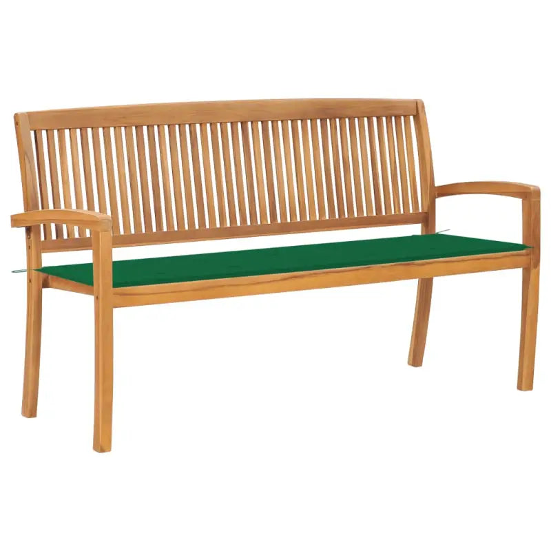 Fijn geschuurde houten tuinbank voor buitengebruik - Groen / 150 cm / 1 - Tuinbanken