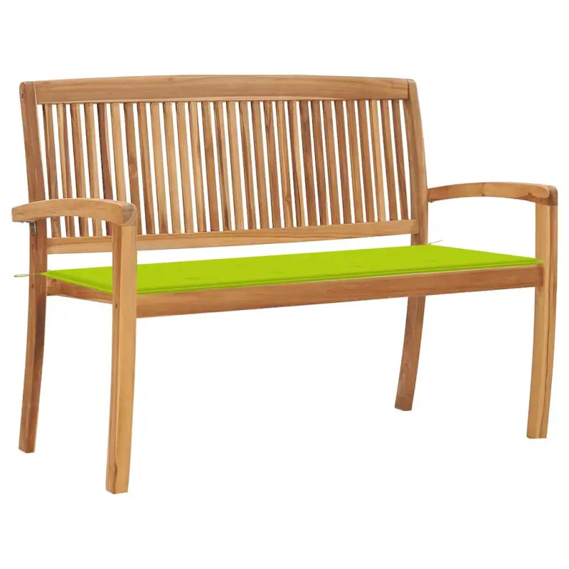 Fijn geschuurde houten tuinbank voor buitengebruik - Heldergroen / 120 cm / 1 - Tuinbanken