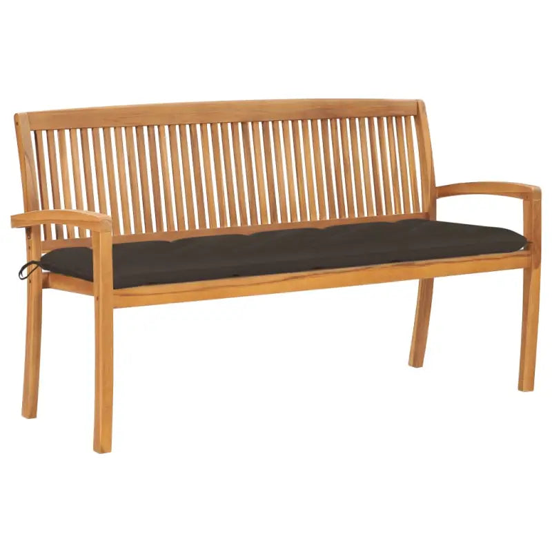 Fijn geschuurde houten tuinbank voor buitengebruik prachtige tuinoptie - Taupe / 150 cm / 1 - Tuinbanken
