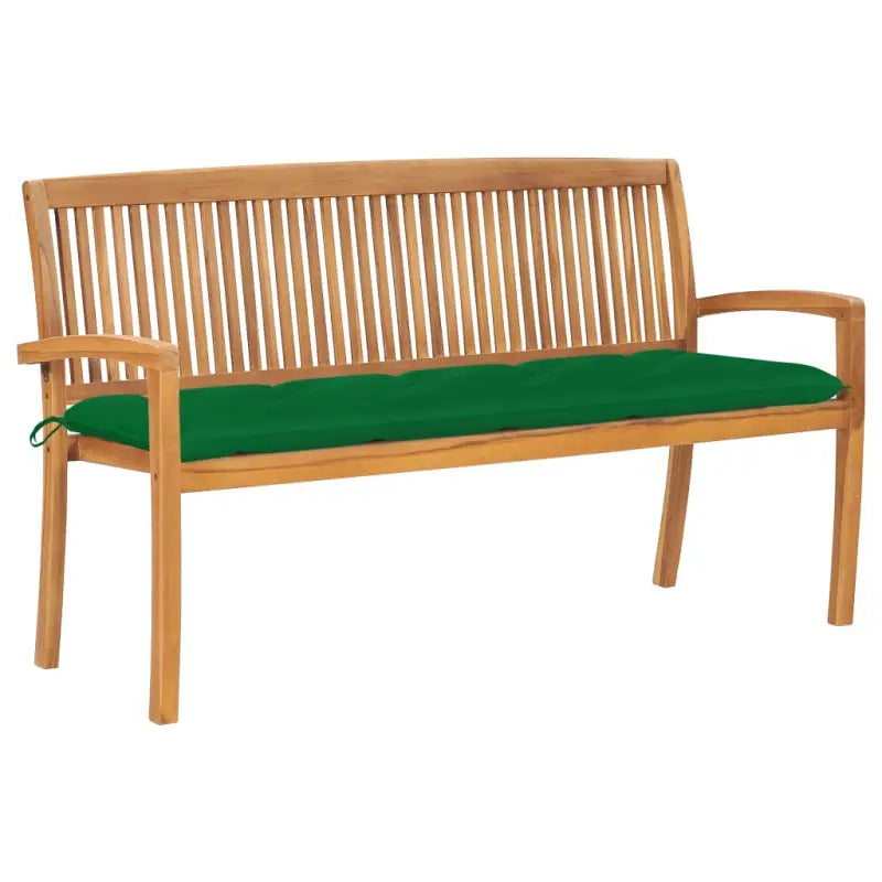 Fijn geschuurde houten tuinbank voor buitengebruik prachtige tuinoptie - Groen / 150 cm / 1 - Tuinbanken