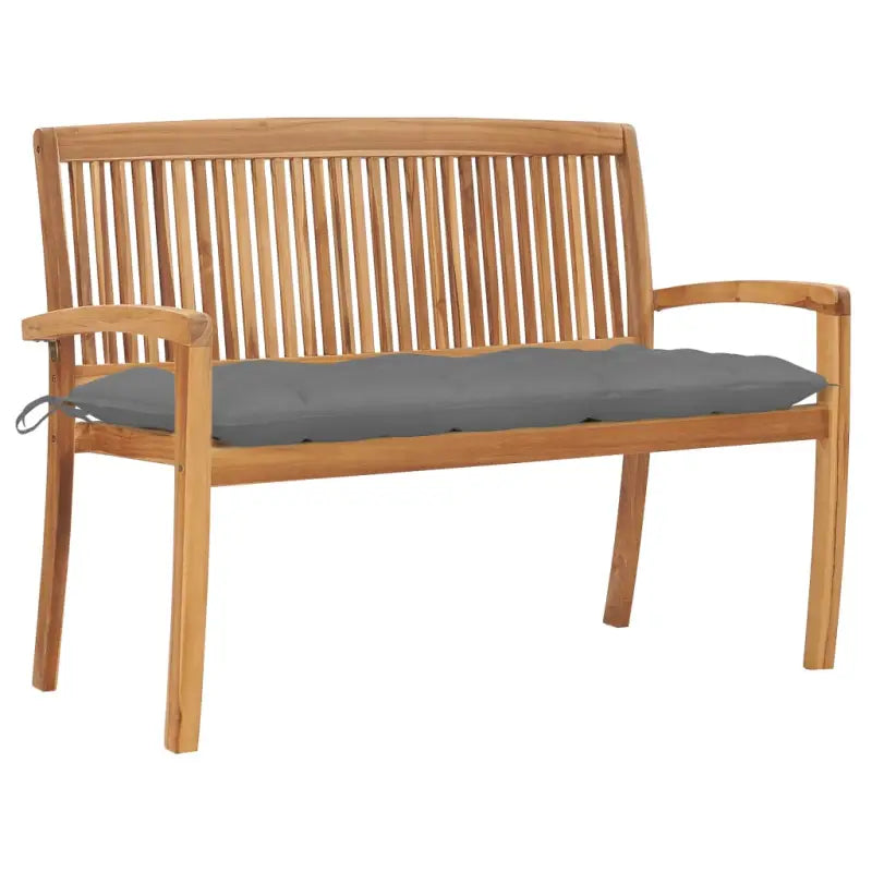 Fijn geschuurde houten tuinbank voor buitengebruik prachtige tuinoptie - Grijs / 120 cm / 1 - Tuinbanken