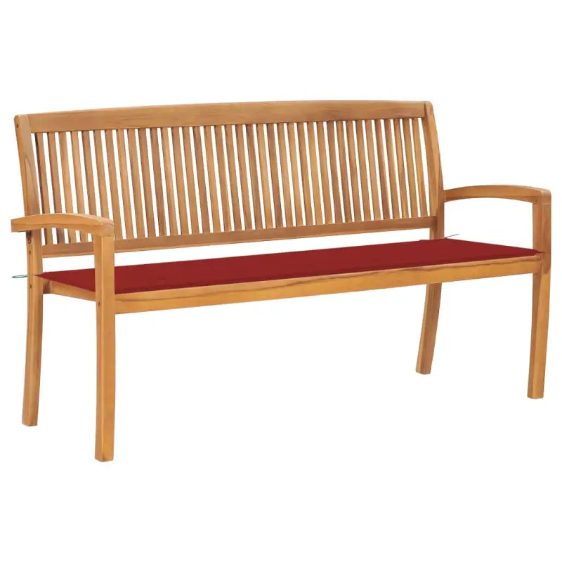 Fijn geschuurde houten tuinbank voor buitengebruik - Rood / 150 cm / 1 - Tuinbanken