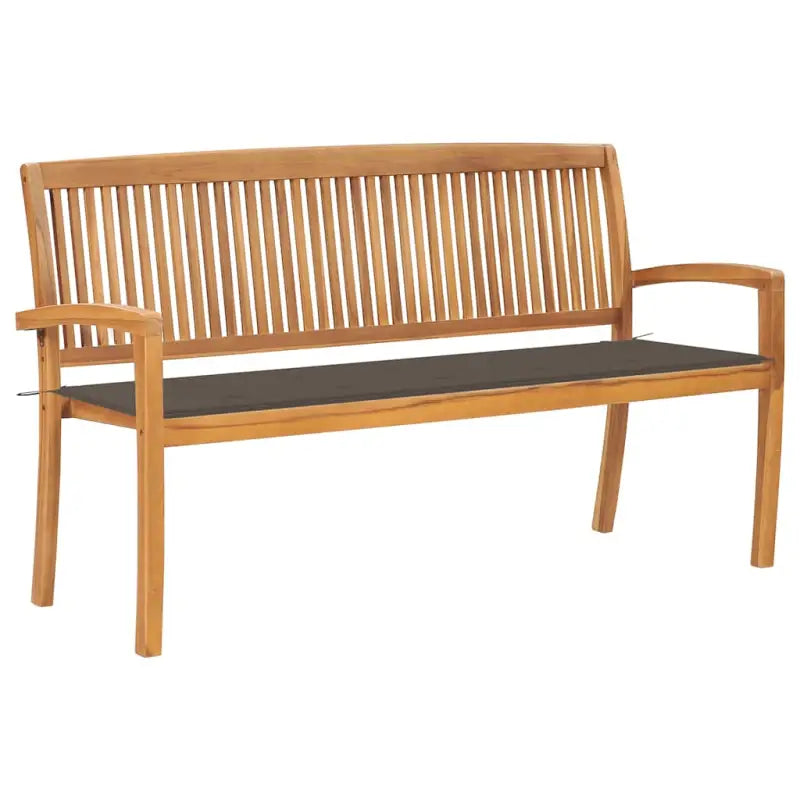 Fijn geschuurde houten tuinbank voor buitengebruik - Taupe / 150 cm / 1 - Tuinbanken